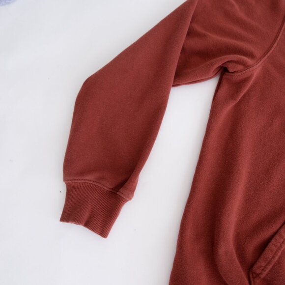 The North Face Copper Orange Bear Outdoor Hooded Pullover Sweatshirt Size Large - Picture 7 of 9
